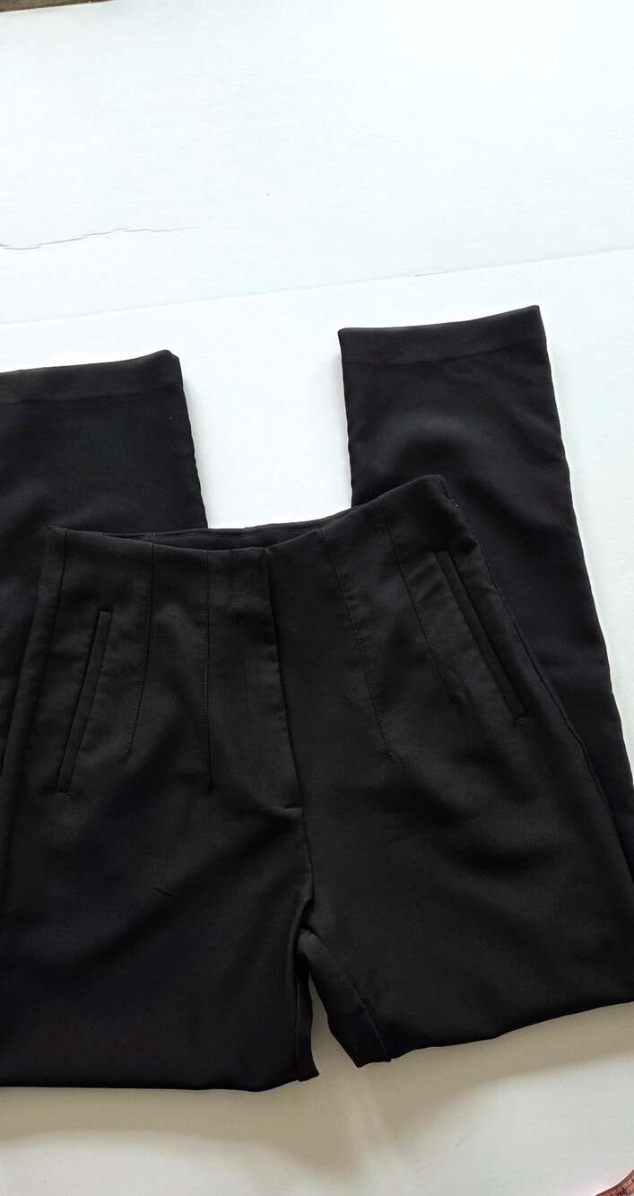 A.C.G. Los Angeles Tailored Pants Size M Black High Rise Trousers